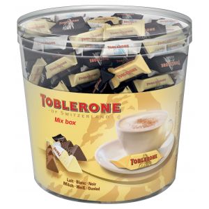 Toblerone Bo&icirc;te de 113 Mini 8g - Tiny Lait / Blanc / Noir