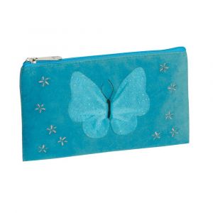 EXACOMPTA Fourre-tout plat Papillon 21 x 12 cm - Couleurs assorties