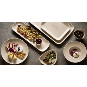 Assiette plate NERO, diam&egrave;tre: 330 mm, sable