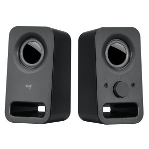 Logitech Haut-parleurs st&eacute;r&eacute;o Z150 Son st&eacute;r&eacute;o clair, 2.0 canaux, Avec fil, 3 W, Noir 980-000814