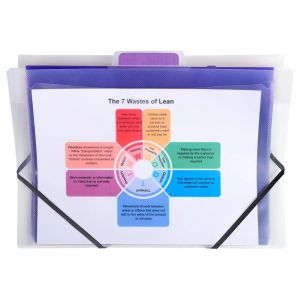 EXACOMPTA Trieur mural 6 compartiments Crystal - A4 - Cristal