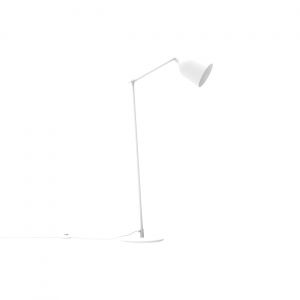 Aluminor Lampadaire Mekano - Ampoule Led E27 - 12W - Bras articulé - Blanc