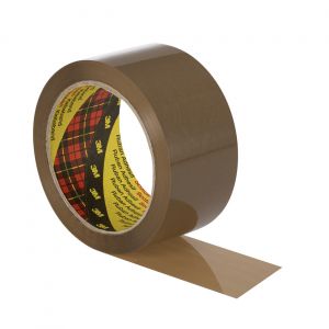 Scotch Ruban adhésif d'emballage 371 en polypropylène 28 microns - 50 mm x 66 m - Havane