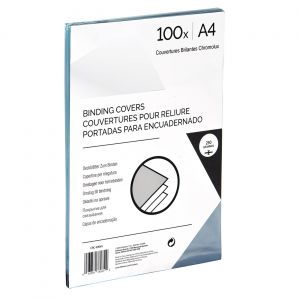 Couverture de reliure A4 chromolux laqué 250g - blanc brillant