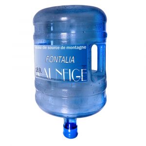 Eau de source Fontalia - Eau plate - Bonbonne de 19 L - Bouchon 5,55 cm compatible avec fontaine d'eau - Avec poign&eacute;e