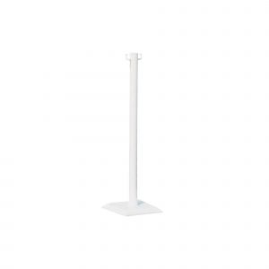 Poteau de signalisation PVC blanc sur socle à lester