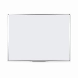 MONDOFFICE Tableau blanc &eacute;maill&eacute; - Surface magn&eacute;tique - Cadre Aluminium - L.150 x H.100 cm