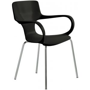 Si&egrave;ge de r&eacute;union & visiteur Sofia Polypropyl&egrave;ne - Noir
