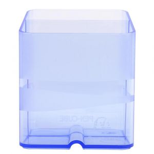 EXACOMPTA Pot &agrave; crayons Pen-Cube Linicolor - Bleu glac&eacute;