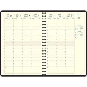 EXACOMPTA Recharge Agenda de bureau Eurotime 24S Spiral&eacute; 16 x 24 cm Semainier Janvier &agrave; D&eacute;cembre 2026