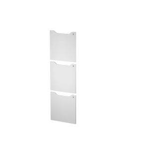 Portes serrure &agrave; cl&eacute; pour casier de bureau individuel Flex'Office 3 cases - Blanc