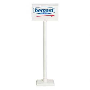 Poteau PVC pour panneau d'affichage hauteur 1,10 m