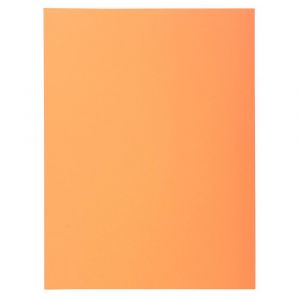 EXACOMPTA Paquet de 50 chemises 2 rabats SUPER 210 - 24x32cm - Orange