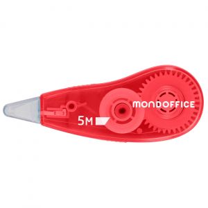 MONDOFFICE Mini roller de correction &agrave; sec- 5 mm x 5 m - Corps bleu translucide