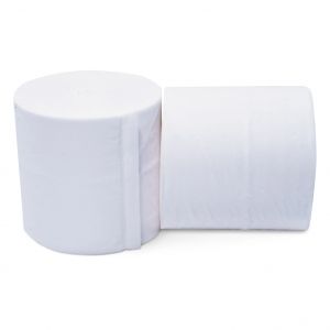 Papier toilette compact sans mandrin - lot de 24 rouleaux - Blanc