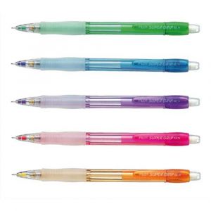 Pilot Porte-mines Super Grip 0.5 mm  avec grip coloris n&eacute;on assortis - lot de 12