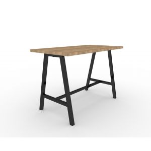 Table de réunion coworking Cohésion L.160 x l.80 cm - Chêne Nebraska