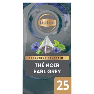Lipton Exclusive Selection Th&eacute; Noir Earl Grey - 25 sachets pyramide