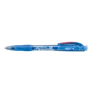 STABILO marathon Stylo bille rétractable pointe moyenne - Bleu