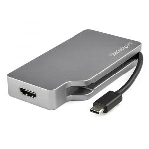 StarTech.com Adaptateur Multiport USB-C avec HDMI/VGA/Mini DisplayPort ou DVI - Convertisseur USB Type C vers HDMI 2.0 ou mDP 1.2 (4K60Hz) - VGA ou DV