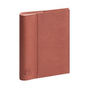 EXACOMPTA Agenda de poche Eurotime 13S spiral&eacute; Duo Kaa 9 x 13 cm Semainier Janvier &agrave; d&eacute;cembre 2026 - Terracotta