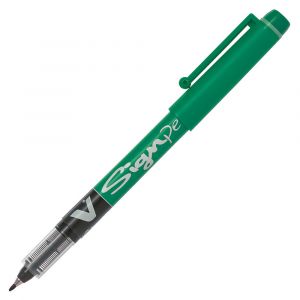 Pilot V-Sign Pen Stylo feutre &agrave; capuchon pointe moyenne 2 mm - Vert