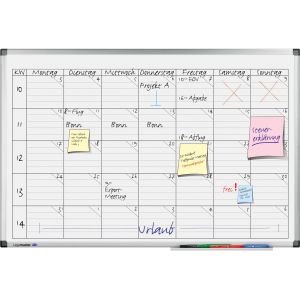 Legamaster Tableau planning universel blanc - 60&nbsp;x&nbsp;90&nbsp;cm
