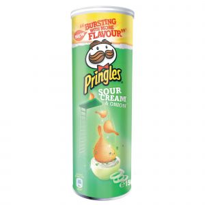 Pringles Biscuits salés Pringles crème et oignons, boîte de 175 g