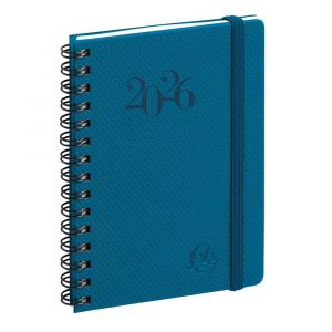 EXACOMPTA Agenda de poche Eurotime 13S spiral&eacute; Swan 9 x 13 cm Semainier Janvier &agrave; d&eacute;cembre 2026 - Couleurs assorties