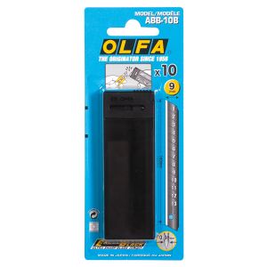 Olfa Lames de rechange ABB-10B pour cutter - Noir - 9 mm