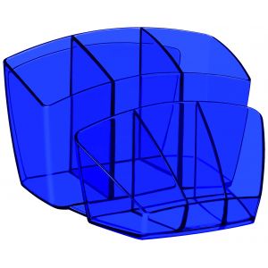 Cep Pot &agrave; crayons 8 compartiments - Bleu Electrique