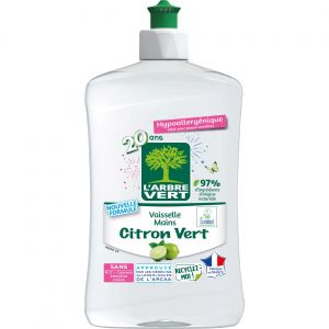 L'Arbre Vert Liquide vaisselle &eacute;cologique parfum citron vert - Flacon 500 ml