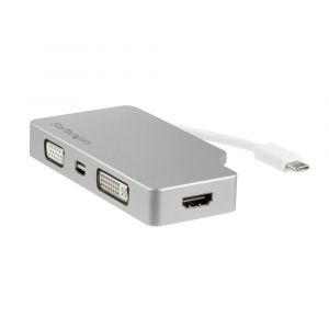 StarTech.com Adaptateur Multiport USB-C avec HDMI/VGA/Mini DisplayPort ou DVI - Convertisseur Moniteur USB Type C vers HDMI 1.4 ou mDP 1.2 (4K) - VGA
