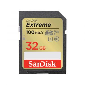 SanDisk Extreme SD UHS-I Card, 32 Go, SD, Classe 1, 130 Mo/s, 60 Mo/s, Class 1 (U1) SDSDXWT-032G-GNCIN