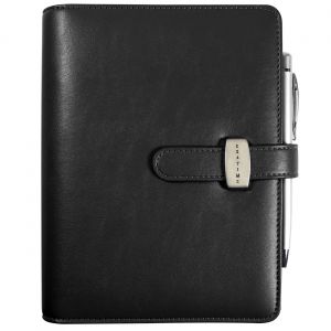 Exacompta Organiseur Exatime Dual 17  - semainier 15 x 19 cm, porte-monnaie int&eacute;gr&eacute; - Noir - 16 mois septembre 2025 &agrave; d&eacute;cembre 2026