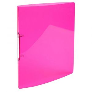 EXACOMPTA Classeur 2 anneaux 15mm IDERAMA PP polypropyl&egrave;ne 5/10e - A4 - Rose