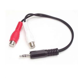 StarTech.com C&acirc;ble Adaptateur Audio Mini-Jack 3.5mm M&acirc;le vers 2x RCA / Cinch Femelle - 15 cm, 3,5mm, M&acirc;le, 2 x RCA, Femelle, 0,15 m, Noir MUMFRCA