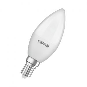 Osram Ampoule flamme E14 opaque 7,5 W - 806 lm - Blanc chaud 2700K - Equivaut 60 W