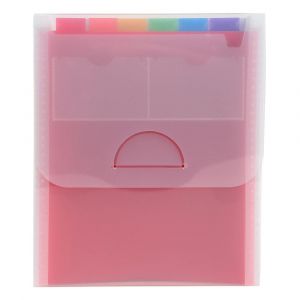 EXACOMPTA Trieur valisette vertical 6 compartiments Crystal - A4 - Cristal