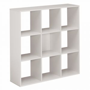 Module bibliothèque multicases Color -  9 cases - Aluminium