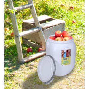 F&ucirc;t de stockage, 50 litres, plastique, blanc