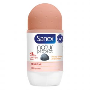 SANEX D&eacute;odorant bille Sanex Natur Protect peaux sensibles, le flacon de 50 ml