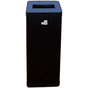 Alba Poubelle de tri s&eacute;lectif pour le recyclage du papier 50L - Bleu corps noir