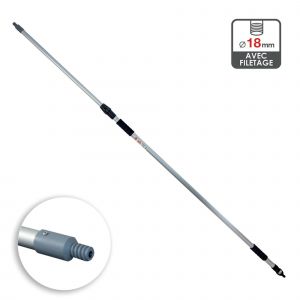 ABELAUTO Manche en alu télescopique Abel Auto 2 x 1m50