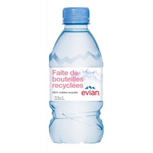 Evian Eau min&eacute;rale naturelle - Eau plate - Lot 24 bouteilles 33 cl