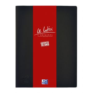 Oxford Porte vues Le Lutin L'Original A4 - PVC opaque - 40 pochettes - 80 vues - Noir