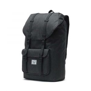 HERSCHEL Sac &agrave; dos Little America 23,5 litres Noir. Poche pour ordinateur 15 pouces. Bretelles Noires.