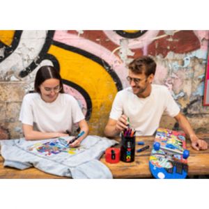 Marqueur &agrave; pigment, tube en m&eacute;tal de 13 pi&egrave;ces