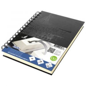 Cahier de croquis &agrave; spirale Design, A4, noir