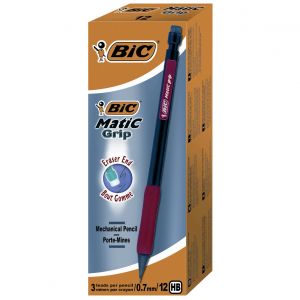BIC Matic Grip Porte-mines pointe moyenne 0,7 mm HB corps noir